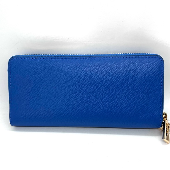 Michael Kors Jet Set Travel Continental Wallet – Vintage Blue – NWT - Picture 10 of 16